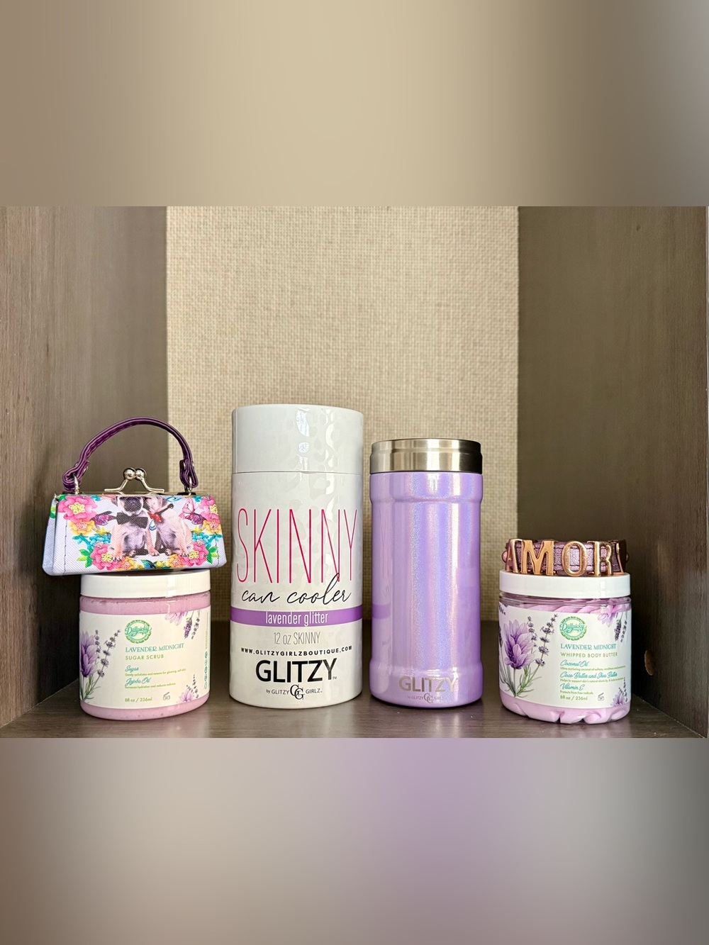 Dillpicky Aminnah Lavender Scrub & Butter 5 Piece Glitzy Bundle